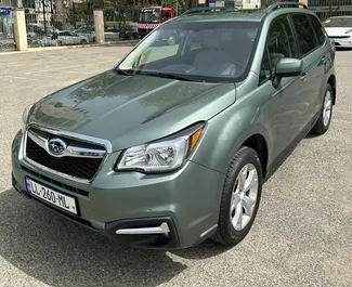 Vista frontale di un noleggio Subaru Forester a Tbilisi, Georgia ✓ Auto #9810. ✓ Cambio Automatico TM ✓ 0 recensioni.