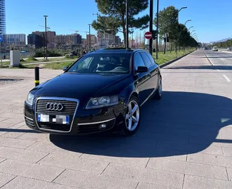 Vista frontale di un noleggio Audi A6 Avant a Tirana, Albania ✓ Auto #9975. ✓ Cambio Automatico TM ✓ 1 recensioni.