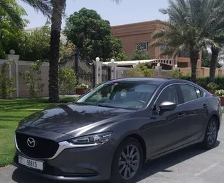 Vista frontale di un noleggio Mazda 6 a Dubai, Emirati Arabi Uniti ✓ Auto #10029. ✓ Cambio Automatico TM ✓ 0 recensioni.