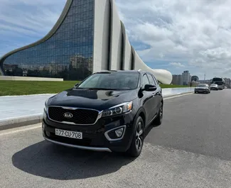 Vista frontale di un noleggio Kia Sorento a Baku, Azerbaigian ✓ Auto #10398. ✓ Cambio Automatico TM ✓ 0 recensioni.