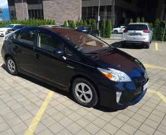 Vista frontale di un noleggio Toyota Prius a Batumi, Georgia ✓ Auto #10569. ✓ Cambio Automatico TM ✓ 0 recensioni.