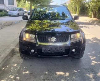 Vista frontale di un noleggio Suzuki Grand Vitara a Durazzo, Albania ✓ Auto #10584. ✓ Cambio Automatico TM ✓ 0 recensioni.