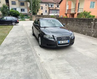 Vista frontale di un noleggio Audi A3 a Tirana, Albania ✓ Auto #10591. ✓ Cambio Manuale TM ✓ 0 recensioni.