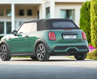 Noleggio auto Mini Cooper S Cabrio 2024 negli Emirati Arabi Uniti, con carburante Benzina e 220 cavalli di potenza ➤ A partire da 350 AED al giorno.