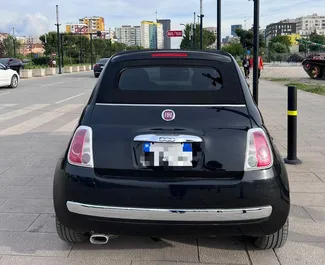 Noleggio Fiat 500 Cabrio. Auto Economica, Comfort, Cabrio per il noleggio in Albania ✓ Cauzione di Senza deposito ✓ Opzioni assicurative RCT, FDW, All'estero.