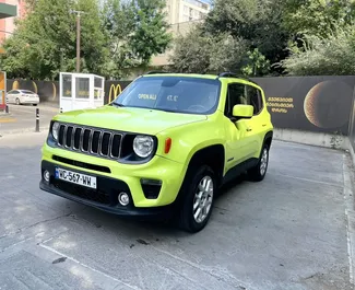 Vista frontale di un noleggio Jeep Renegade a Tbilisi, Georgia ✓ Auto #10693. ✓ Cambio Automatico TM ✓ 0 recensioni.