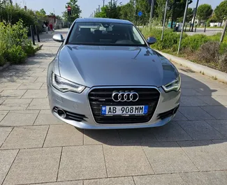 Vista frontale di un noleggio Audi A6 a Tirana, Albania ✓ Auto #10785. ✓ Cambio Automatico TM ✓ 0 recensioni.