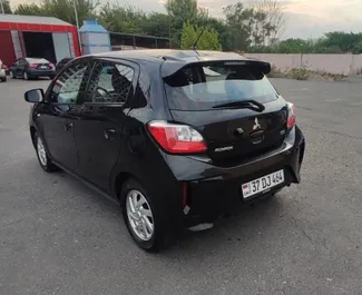 Noleggio Mitsubishi Mirage. Auto Economica per il noleggio in Armenia ✓ Cauzione di Deposito di 300 USD ✓ Opzioni assicurative RCT, CDW, Passeggeri, Furto, All'estero.