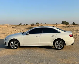 Noleggio auto Audi A4 2023 negli Emirati Arabi Uniti, con carburante Benzina e 265 cavalli di potenza ➤ A partire da 275 AED al giorno.