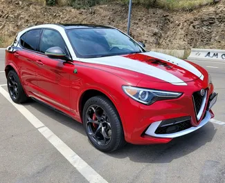 Noleggio auto Alfa Romeo Stelvio Quadrifoglio 2018 in Georgia, con carburante Benzina e 510 cavalli di potenza ➤ A partire da 620 GEL al giorno.