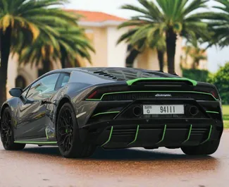 Noleggio Lamborghini Huracan Coupe. Auto Premium, Lusso per il noleggio negli Emirati Arabi Uniti ✓ Cauzione di Deposito di 8000 AED ✓ Opzioni assicurative RCT.