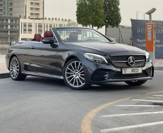 Noleggio auto Mercedes-Benz C200 Cabrio #11354 Automatico a Dubai, dotata di motore 2,0L ➤ Da Andrei negli Emirati Arabi Uniti.