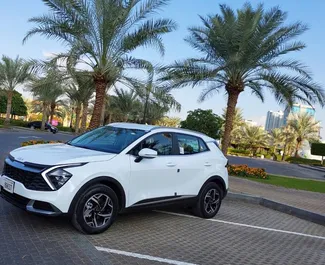 Vista frontale di un noleggio Kia Sportage a Dubai, Emirati Arabi Uniti ✓ Auto #11347. ✓ Cambio Automatico TM ✓ 0 recensioni.