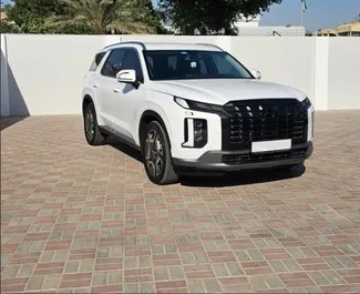 Vista frontale di un noleggio Hyundai Palisade a Dubai, Emirati Arabi Uniti ✓ Auto #11621. ✓ Cambio Automatico TM ✓ 0 recensioni.