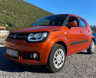 Vista frontale di un noleggio Suzuki Ignis in Bar, Montenegro ✓ Auto #11593. ✓ Cambio Manuale TM ✓ 0 recensioni.