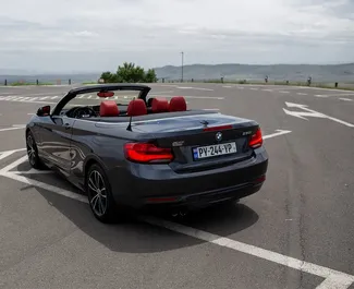 Noleggio BMW 218i Cabrio. Auto Comfort, Premium, Cabrio per il noleggio in Georgia ✓ Cauzione di Deposito di 560 GEL ✓ Opzioni assicurative RCT, CDW, SCDW, FDW, Passeggeri, Furto.