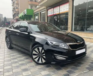Vista frontale di un noleggio Kia Optima a Baku, Azerbaigian ✓ Auto #11945. ✓ Cambio Automatico TM ✓ 0 recensioni.