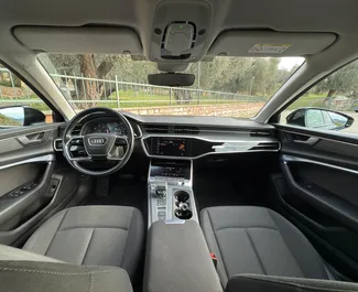 Interni di Audi A6 in affitto in Montenegro. Un'ottima auto da 5 posti con cambio Automatico.