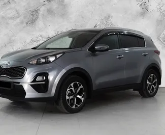 Vista frontale di un noleggio Kia Sportage a Baku, Azerbaigian ✓ Auto #3486. ✓ Cambio Automatico TM ✓ 0 recensioni.