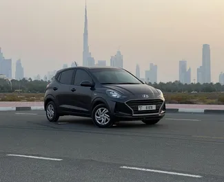 Noleggio auto Hyundai i10 2023 negli Emirati Arabi Uniti, con carburante Benzina e 67 cavalli di potenza ➤ A partire da 109 AED al giorno.