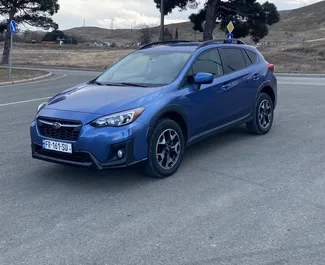 Vista frontale di un noleggio Subaru Crosstrek a Tbilisi, Georgia ✓ Auto #12220. ✓ Cambio Automatico TM ✓ 0 recensioni.