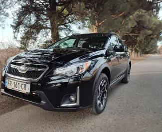 Vista frontale di un noleggio Subaru Crosstrek a Tbilisi, Georgia ✓ Auto #11799. ✓ Cambio Automatico TM ✓ 3 recensioni.