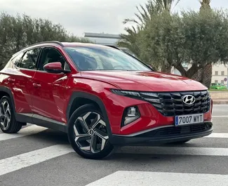 Vista frontale di un noleggio Hyundai Tucson ad Alicante, Spagna ✓ Auto #12314. ✓ Cambio Automatico TM ✓ 0 recensioni.
