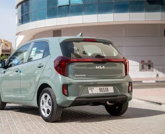 Noleggio auto Kia Picanto 2024 negli Emirati Arabi Uniti, con carburante Benzina e 110 cavalli di potenza ➤ A partire da 75 AED al giorno.