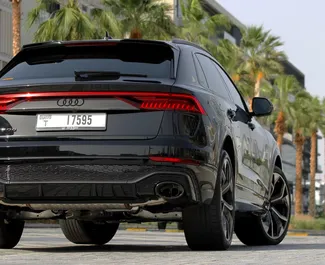 Audi RS Q8 2022 disponibile per il noleggio a Dubai, con limite di chilometraggio di illimitato.