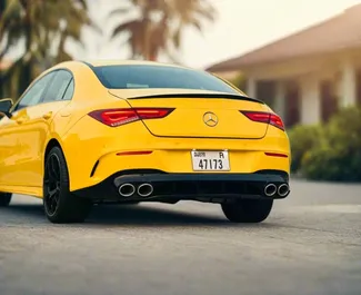 Mercedes-Benz CLA250 2022 disponibile per il noleggio a Dubai, con limite di chilometraggio di illimitato.