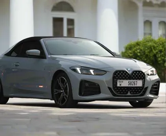 Noleggio auto BMW 430i Cabrio 2025 negli Emirati Arabi Uniti, con carburante Benzina e 184 cavalli di potenza ➤ A partire da 750 AED al giorno.