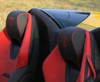 Noleggio auto Lamborghini Huracan 2023 negli Emirati Arabi Uniti, con carburante Benzina e 630 cavalli di potenza ➤ A partire da 3500 AED al giorno.