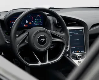 Noleggio McLaren 720S. Auto Lusso per il noleggio negli Emirati Arabi Uniti ✓ Cauzione di Deposito di 2500 AED ✓ Opzioni assicurative RCT.