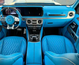 Noleggio Mercedes-Benz G63. Auto Premium, Lusso, SUV per il noleggio negli Emirati Arabi Uniti ✓ Cauzione di Deposito di 2500 AED ✓ Opzioni assicurative RCT.