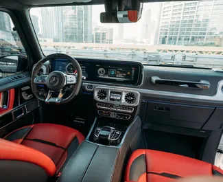 Noleggio auto Mercedes-Benz G63 AMG 2020 negli Emirati Arabi Uniti, con carburante Benzina e 577 cavalli di potenza ➤ A partire da 1500 AED al giorno.