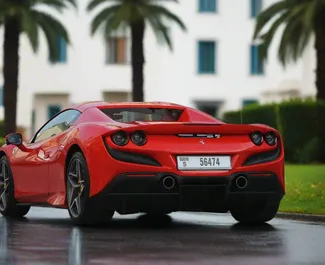 Noleggio auto Ferrari F8 Spider 2023 negli Emirati Arabi Uniti, con carburante Benzina e 710 cavalli di potenza ➤ A partire da 3500 AED al giorno.