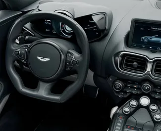 Noleggio auto Aston Martin Vantage 2023 negli Emirati Arabi Uniti, con carburante Benzina e 503 cavalli di potenza ➤ A partire da 2800 AED al giorno.