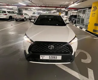 Noleggio auto Toyota Corolla Cross 2024 negli Emirati Arabi Uniti, con carburante Benzina e 196 cavalli di potenza ➤ A partire da 67 AED al giorno.