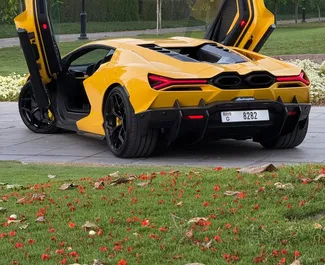 Lamborghini Aventador 2024 disponibile per il noleggio a Dubai, con limite di chilometraggio di illimitato.