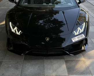Noleggio auto Lamborghini Huracan 2020 negli Emirati Arabi Uniti, con carburante Benzina e 640 cavalli di potenza ➤ A partire da 2900 AED al giorno.
