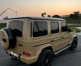 Noleggio auto Mercedes-Benz G63 2019 negli Emirati Arabi Uniti, con carburante Benzina e 577 cavalli di potenza ➤ A partire da 1450 AED al giorno.