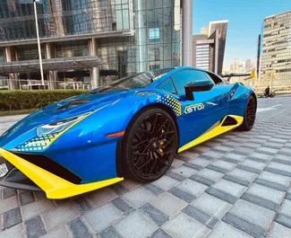Motore Benzina da 5,0L di Lamborghini Huracan STO 2023 per il noleggio a Dubai.