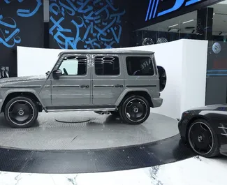 Noleggio auto Mercedes-Benz G63 2024 negli Emirati Arabi Uniti, con carburante Benzina e 577 cavalli di potenza ➤ A partire da 1600 AED al giorno.