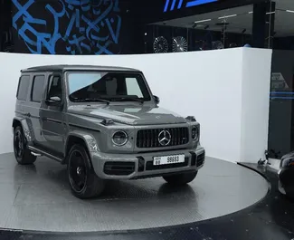 Noleggio Mercedes-Benz G63. Auto Premium, Lusso, SUV per il noleggio negli Emirati Arabi Uniti ✓ Cauzione di Deposito di 2500 AED ✓ Opzioni assicurative RCT.