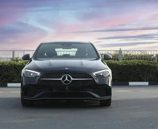 Noleggio auto Mercedes-Benz C200 2024 negli Emirati Arabi Uniti, con carburante Benzina e 170 cavalli di potenza ➤ A partire da 500 AED al giorno.
