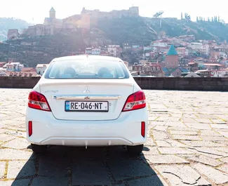 Noleggio auto Mitsubishi Attrage 2022 in Georgia, con carburante Benzina e 76 cavalli di potenza ➤ A partire da 94 GEL al giorno.
