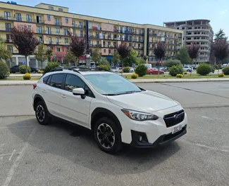 Vista frontale di un noleggio Subaru Crosstrek a Kutaisi, Georgia ✓ Auto #13967. ✓ Cambio Automatico TM ✓ 0 recensioni.