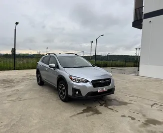 Vista frontale di un noleggio Subaru Crosstrek a Kutaisi, Georgia ✓ Auto #14093. ✓ Cambio Automatico TM ✓ 0 recensioni.
