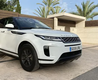 Vista frontale di un noleggio Land Rover Range Rover Evoque ad Alicante, Spagna ✓ Auto #13970. ✓ Cambio Automatico TM ✓ 0 recensioni.