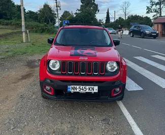 Vista frontale di un noleggio Jeep Renegade a Tbilisi, Georgia ✓ Auto #14415. ✓ Cambio Automatico TM ✓ 1 recensioni.